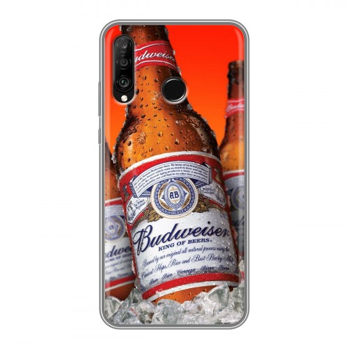 Дизайнерский силиконовый чехол для Huawei P30 Lite Budweiser