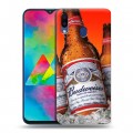 Дизайнерский пластиковый чехол для Samsung Galaxy M20 Budweiser