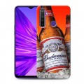 Дизайнерский силиконовый чехол для Realme 5 Budweiser