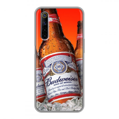 Дизайнерский силиконовый чехол для Realme 6 Budweiser