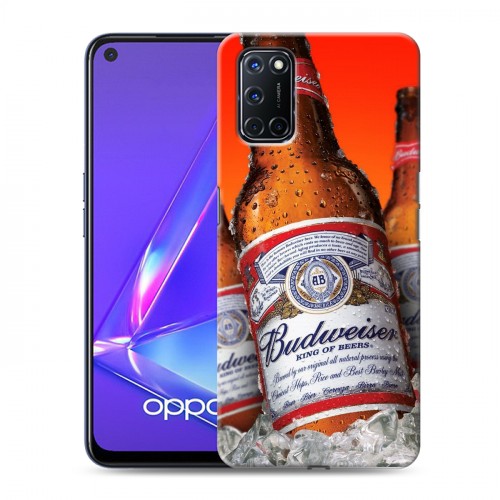 Дизайнерский пластиковый чехол для OPPO A52 Budweiser