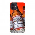 Дизайнерский силиконовый чехол для Iphone 12 Budweiser