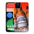 Дизайнерский пластиковый чехол для Google Pixel 5 Budweiser