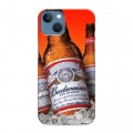 Дизайнерский силиконовый чехол для Iphone 13 Budweiser