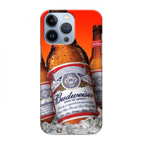 Дизайнерский силиконовый чехол для Iphone 13 Pro Budweiser