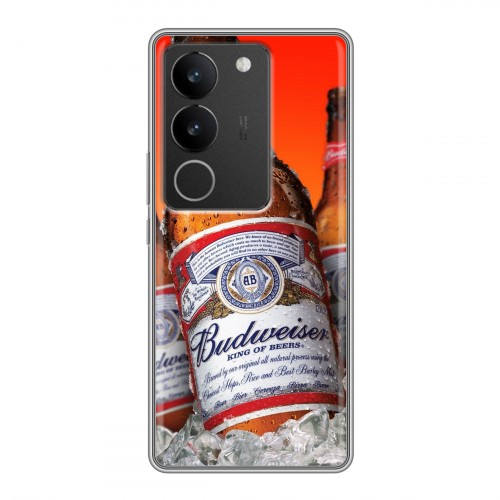 Дизайнерский силиконовый чехол для Vivo S17 Budweiser