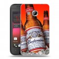 Дизайнерский пластиковый чехол для HTC Desire 200 Budweiser