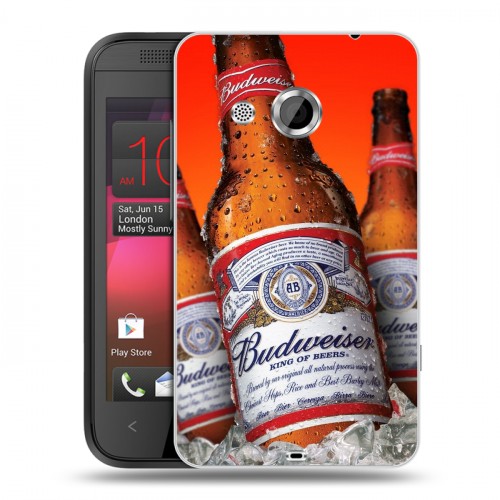 Дизайнерский пластиковый чехол для HTC Desire 200 Budweiser