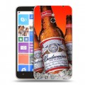 Дизайнерский пластиковый чехол для Nokia Lumia 1320 Budweiser