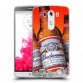 Дизайнерский пластиковый чехол для LG G3 (Dual-LTE) Budweiser