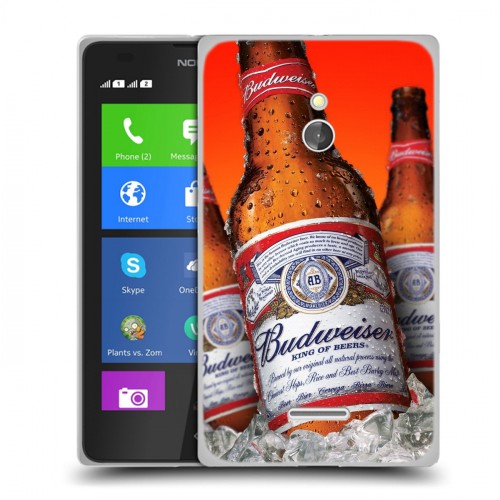 Дизайнерский силиконовый чехол для Nokia XL Budweiser