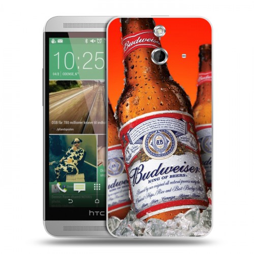 Дизайнерский пластиковый чехол для HTC One E8 Budweiser