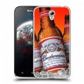 Дизайнерский пластиковый чехол для Lenovo A859 Ideaphone Budweiser