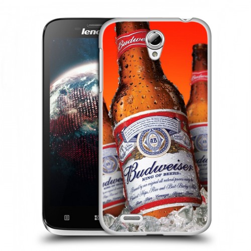 Дизайнерский пластиковый чехол для Lenovo A859 Ideaphone Budweiser