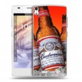 Дизайнерский пластиковый чехол для Prestigio Grace Budweiser