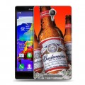 Дизайнерский пластиковый чехол для Lenovo P90 Budweiser