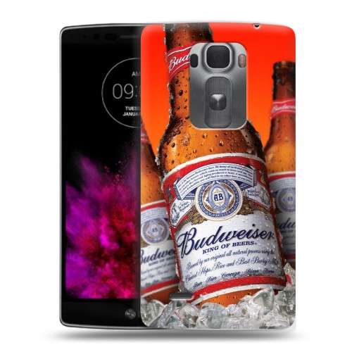 Дизайнерский пластиковый чехол для LG G Flex 2 Budweiser