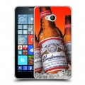 Дизайнерский пластиковый чехол для Microsoft Lumia 640 Budweiser