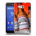 Дизайнерский пластиковый чехол для Sony Xperia E4g Budweiser