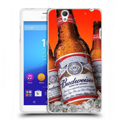 Дизайнерский пластиковый чехол для Sony Xperia C4 Budweiser