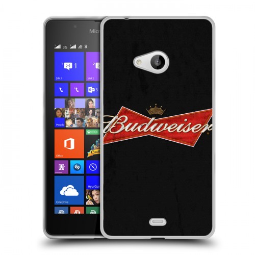 Дизайнерский пластиковый чехол для Microsoft Lumia 540 Budweiser