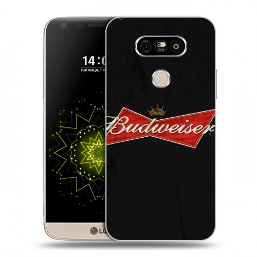 Дизайнерский пластиковый чехол для LG G5 Budweiser