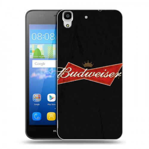 Дизайнерский пластиковый чехол для Huawei Y6 Budweiser