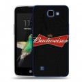 Дизайнерский пластиковый чехол для LG K4 Budweiser