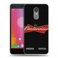 Дизайнерский пластиковый чехол для Lenovo K6 Budweiser