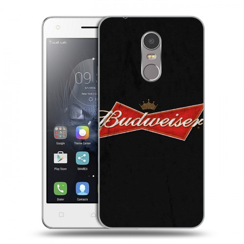 Дизайнерский пластиковый чехол для Lenovo K6 Note Budweiser