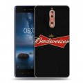 Дизайнерский пластиковый чехол для Nokia 8 Budweiser