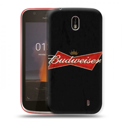 Дизайнерский пластиковый чехол для Nokia 1 Budweiser