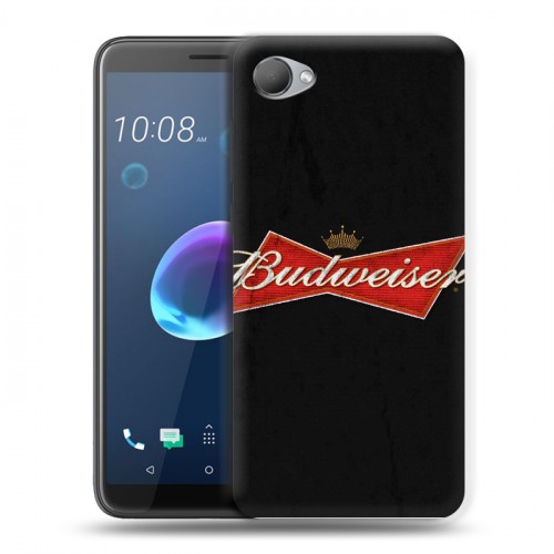 Дизайнерский пластиковый чехол для HTC Desire 12 Budweiser