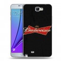 Дизайнерский пластиковый чехол для Samsung Galaxy Note 2 Budweiser