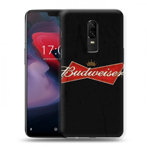 Дизайнерский пластиковый чехол для OnePlus 6 Budweiser