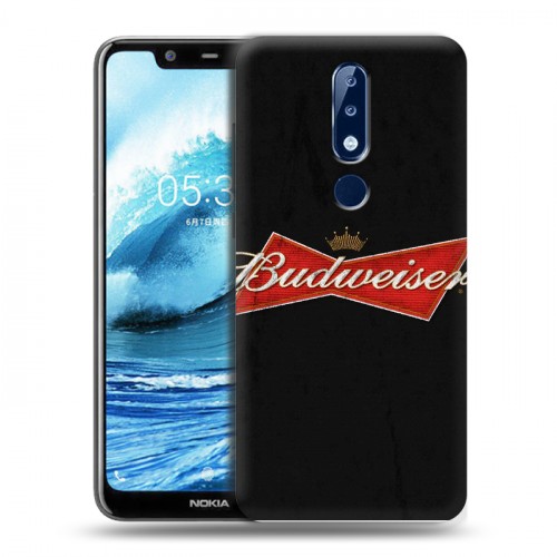 Дизайнерский силиконовый чехол для Nokia 5.1 Plus Budweiser