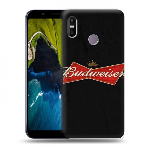 Дизайнерский пластиковый чехол для HTC U12 Life Budweiser