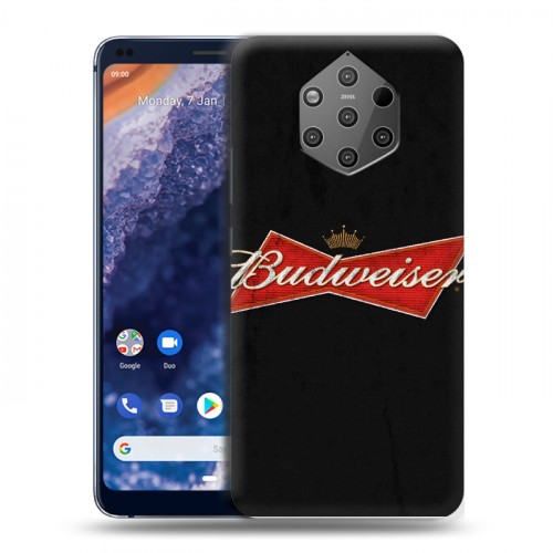 Дизайнерский силиконовый чехол для Nokia 9 PureView Budweiser