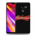 Дизайнерский пластиковый чехол для LG G8 ThinQ Budweiser