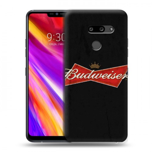 Дизайнерский пластиковый чехол для LG G8 ThinQ Budweiser