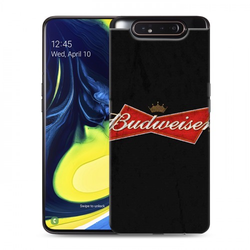 Дизайнерский пластиковый чехол для Samsung Galaxy A80 Budweiser