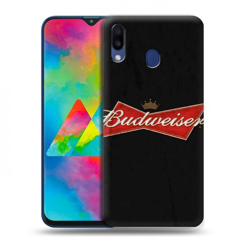 Дизайнерский пластиковый чехол для Samsung Galaxy M20 Budweiser