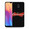 Дизайнерский силиконовый с усиленными углами чехол для Xiaomi RedMi 8A Budweiser