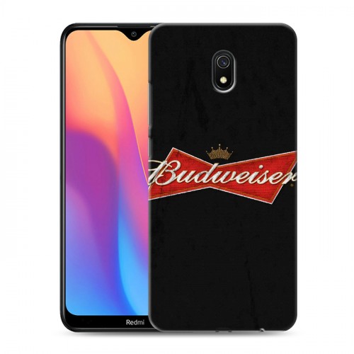 Дизайнерский силиконовый с усиленными углами чехол для Xiaomi RedMi 8A Budweiser