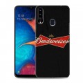 Дизайнерский пластиковый чехол для Samsung Galaxy A20s Budweiser