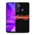 Дизайнерский силиконовый чехол для Realme 5 Budweiser