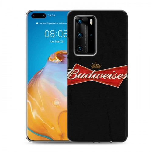 Дизайнерский пластиковый чехол для Huawei P40 Pro Budweiser