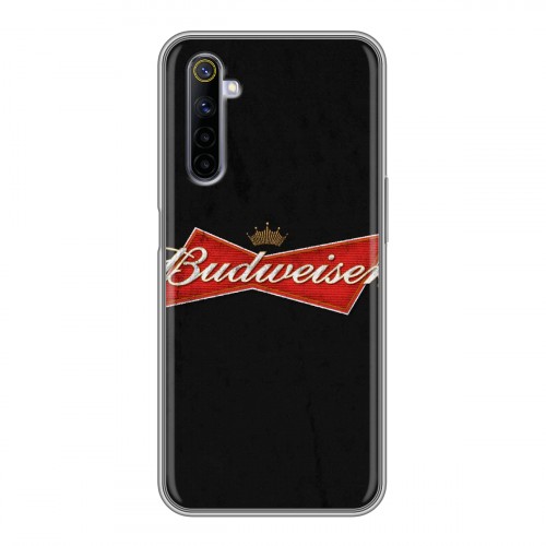 Дизайнерский силиконовый чехол для Realme 6 Budweiser