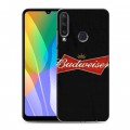 Дизайнерский пластиковый чехол для Huawei Y6p Budweiser