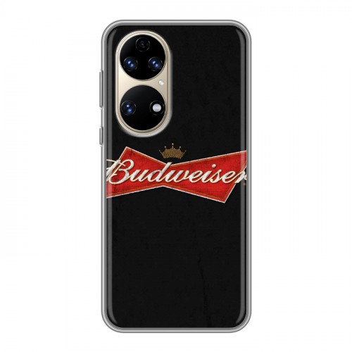 Дизайнерский силиконовый чехол для Huawei P50 Pro Budweiser